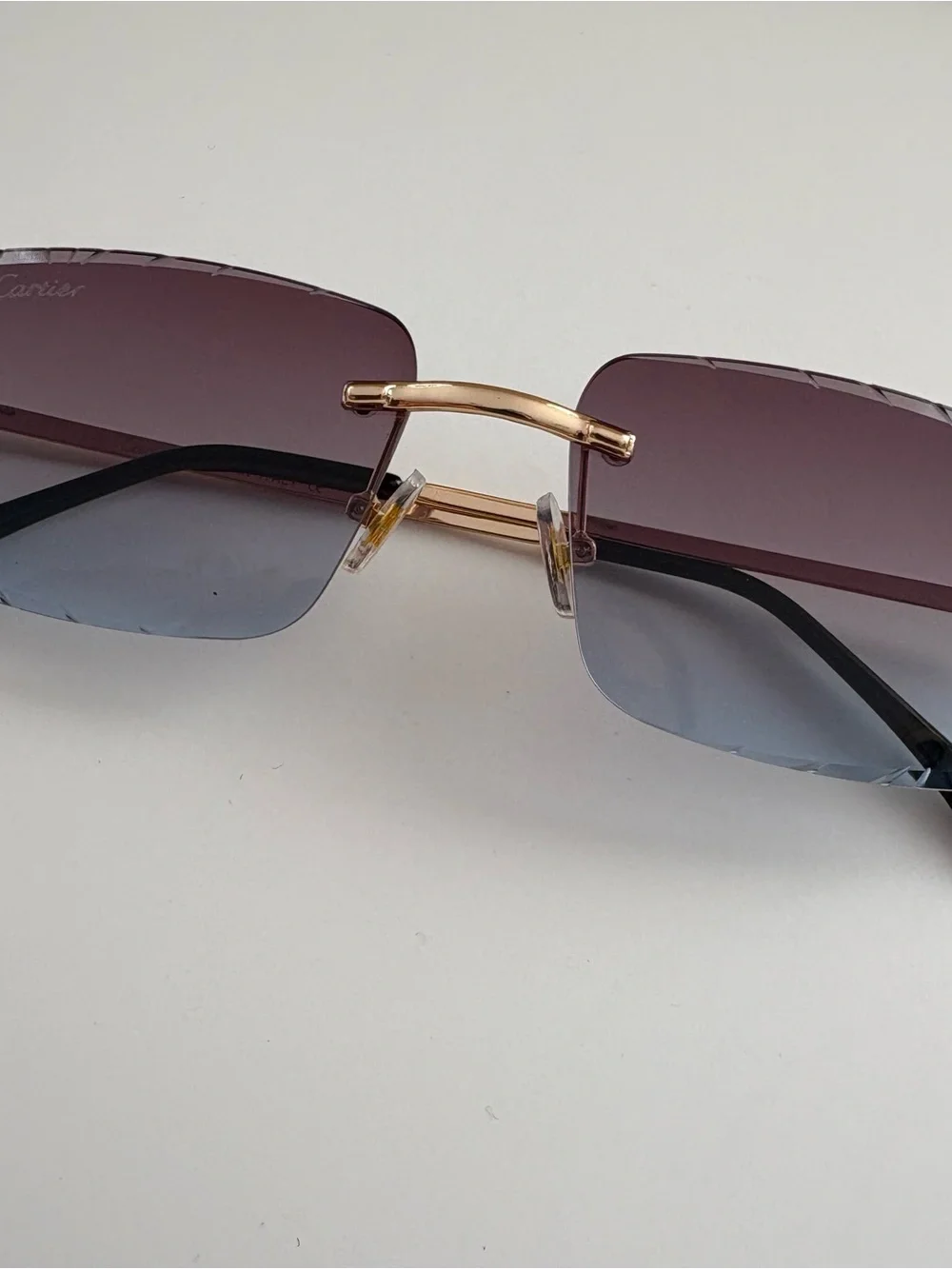 Rimless Gradient Sunglasses